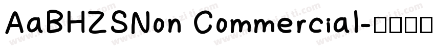 AaBHZSNon CommerciaI字体转换